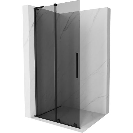 Mexen Velar L Duschwand zum Schieben Walk-in 120 x 200 cm, graphit 8 mm, schwarz - 871-120-003-43-70