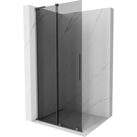 Mexen Velar L Duschwand zum Schieben Walk-in 90 x 200 cm, grafit 8 mm, gun metal - 871-090-003-43-95