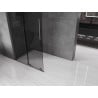 Mexen Velar L Schiebetür-Duschwand Walk-in 100 x 200 cm, Graphit 8 mm, Gun Metal - 871-100-003-43-95