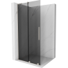 Mexen Velar L Schiebedusche Walk-in 90 x 200 cm, graphite 8 mm, gebürsteter Nickel - 871-090-003-43-97
