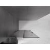 Mexen Velar L Schiebetür-Duschwand Walk-in 120 x 200 cm, Graphit 8 mm, Gun Metal - 871-120-003-43-95