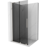 Mexen Velar L Duschwand verschiebbar Walk-in 120 x 200 cm, grafit 8 mm, gebürsteter Nickel - 871-120-003-43-97