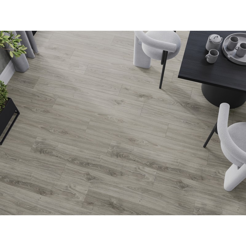 Mexen Silver Creek Probe von SPC-Vinylpaneelen 6,5 mm, IXPE-Unterlage 1,5 mm, 4-seitige V-Fuge, Eiche - F1047-S