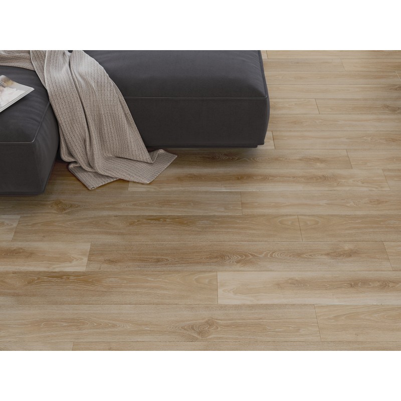 Mexen San Marcos Probe von SPC-Vinylpaneelen 6,5 mm, IXPE-Unterlage 1,5 mm, 4 V-Fuge, Eiche - F1048-S