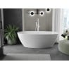 Mexen Eris freistehende Badewanne 180 x 95 cm, weiß, Weißer Überlauf - 53441809500-20