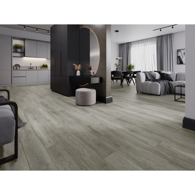 Mexen Riverdale Muster von SPC-Vinylpaneelen 6,5 mm, IXPE-Unterlage 1,5 mm, 4-seitiges V-Fuge, Eiche - F1052-S