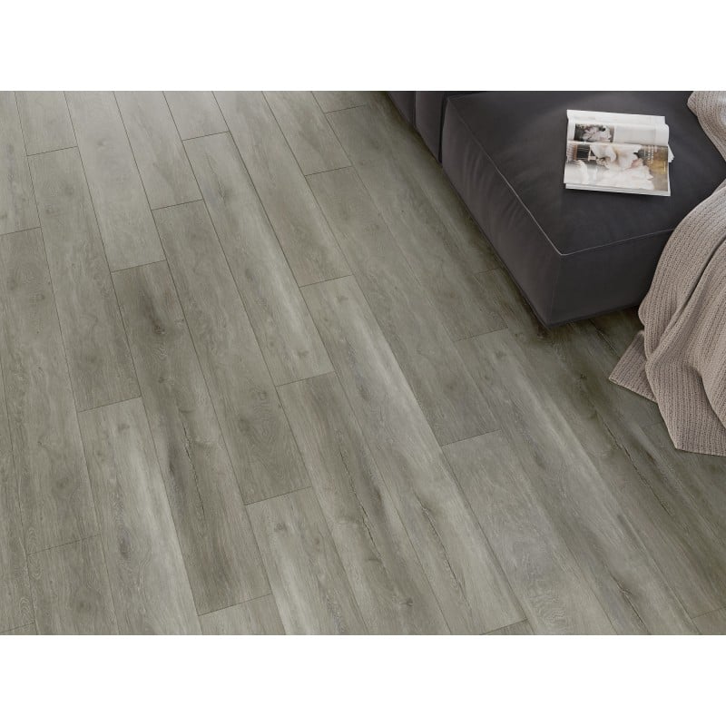 Mexen Riverdale Muster von SPC-Vinylpaneelen 6,5 mm, IXPE-Unterlage 1,5 mm, 4-seitiges V-Fuge, Eiche - F1052-S