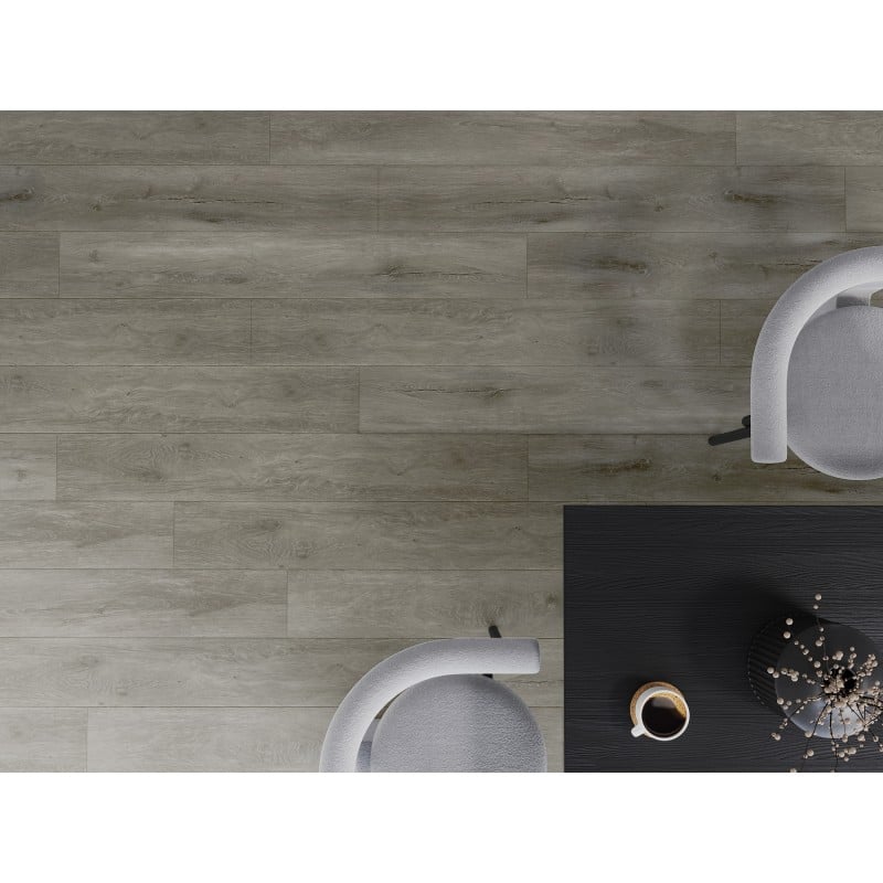 Mexen Riverdale Muster von SPC-Vinylpaneelen 6,5 mm, IXPE-Unterlage 1,5 mm, 4-seitiges V-Fuge, Eiche - F1052-S