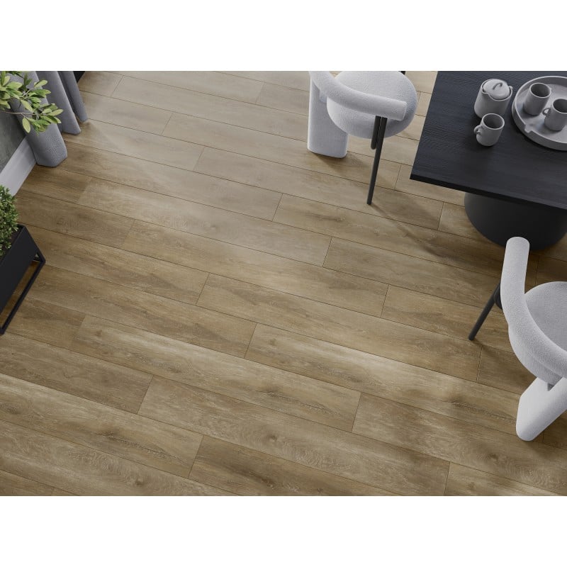 Mexen Clermont Muster von SPC-Vinylpaneelen 6,5 mm, IXPE Unterlage 1,5 mm, 4 V-Fuge, Eiche - F1053-S