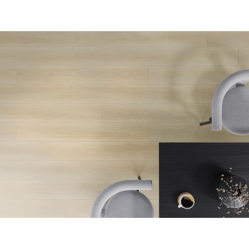 Mexen Charlotte Muster von SPC-Vinylpaneelen 6,5 mm, IXPE-Unterlage 1,5 mm, 4-seitige V-Fuge, Eiche - F1055-S