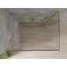Mexen Omega Schiebedusche 130 x 80 cm, transparent, gold - 825-130-080-50-00