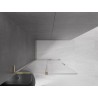 Mexen Velar L Duschwand verschiebbar Walk-in 90 x 200 cm, transparent 8 mm, gold - 871-090-003-03-50