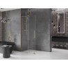 Mexen Velar L Schiebedusche Walk-in 120 x 200 cm, transparent 8 mm, gold - 871-120-003-03-50