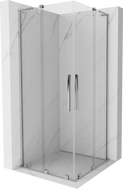 Mexen Velar L Duo Duschkabine Schiebetür 100 x 100 cm, transparent, chrom - 871-100-100-02-03-01