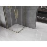 Mexen Velar L Duo Duschkabine Schiebetür 80 x 80 cm, transparent, gold - 871-080-080-02-03-50