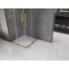 Mexen Velar L Duo Duschkabine, Schiebetür, 90 x 90 cm, transparent, gold - 871-090-090-02-03-50