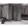 Mexen Velar L Duo Schiebeduschkabine 90 x 90 cm, transparent, Roségold - 871-090-090-02-03-60