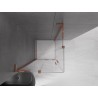 Mexen Velar L Duo Schiebeduschkabine 90 x 90 cm, transparent, Roségold - 871-090-090-02-03-60