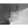 Mexen Velar L Duo Duschkabine, Schiebetür 80 x 80 cm, transparent, gun grau gebürstet - 871-080-080-02-03-66