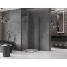 Mexen Velar L Duo Duschkabine Schiebetür 80 x 80 cm, transparent, Gun Metal - 871-080-080-02-03-95