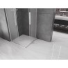 Mexen Velar L Duo Schiebeduschkabine 80 x 80 cm, matt, Chrom - 871-080-080-02-33-01