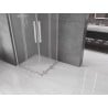Mexen Velar L Duo Duschkabine schiebbar 90 x 90 cm, Eisglas, Chrom - 871-090-090-02-33-01