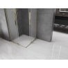 Mexen Velar L Duo Schiebeduschkabine 100 x 100 cm, Milchglas, Gold - 871-100-100-02-33-50