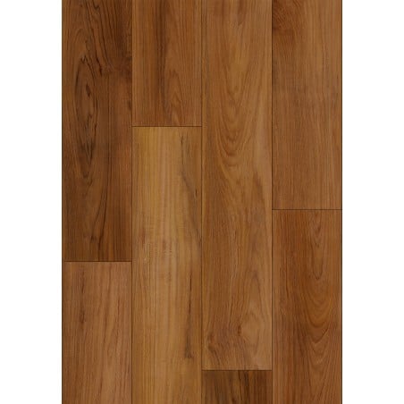 Mexen Lubbock  Probe von SPC-Vinylpaneelen 6,5 mm, IXPE-Unterlage 1,5 mm, 4 V-Fuge, Teak - F1092-S
