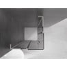 Mexen Velar L Duo Duschkabine, Schiebetür 90 x 90 cm, Graphit, gebürsteter Nickel - 871-090-090-02-43-97