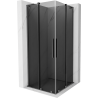 Mexen Velar L Duo Schiebeduschkabine 100 x 100 cm, Graphit, Gun Metal - 871-100-100-02-43-95