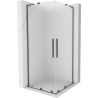 Mexen Velar L Duo Duschkabine Schiebetür 90 x 90 cm, matt, Gunmetal - 871-090-090-02-33-95