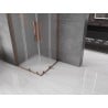 Mexen Velar L Duo Duschkabine, schiebbar 80 x 80 cm, Mattglas, Roségold - 871-080-080-02-33-60