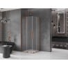 Mexen Velar L Duo Schiebeduschkabine 90 x 90 cm, mattiert, Roségold - 871-090-090-02-33-60