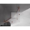 Mexen Velar L Duo Duschkabine, schiebbar 80 x 80 cm, Mattglas, Roségold - 871-080-080-02-33-60