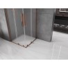 Mexen Velar L Duo Schiebeduschkabine 100 x 100 cm, satiniert, Roségold - 871-100-100-02-33-60