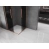 Mexen Velar L Duo Doppelschiebetür Duschkabine 80 x 80 cm, Grafit, Gebürstetes Kupfer - 871-080-080-02-43-65