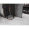 Mexen Velar L Duo Schiebedusche 90 x 90 cm, Grafit, gebürstetes Kupfer - 871-090-090-02-43-65