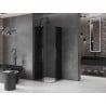 Mexen Velar L Duo Schiebeduschkabine 80 x 80 cm, Graphit, Gebürstetes Gun Gray - 871-080-080-02-43-66