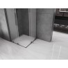 Mexen Velar L Duo Schiebedusche 80 x 80 cm, mattiert, gebürstet gun gray - 871-080-080-02-33-66