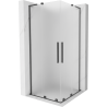 Mexen Velar L Duo Schiebeduschkabine 90 x 90 cm, satiniert, gebürstetes Gun Gray - 871-090-090-02-33-66