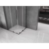 Mexen Velar L Duo Duschkabine schiebbar 100 x 100 cm, satiniert, gebürstet Gun Gray - 871-100-100-02-33-66