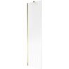 Mexen Next Badewannenwand 1-flügelig 50 x 150 cm, Streifen, Gold - 895-050-000-00-09-50