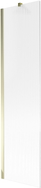 Mexen Next Badewannenwand 1-flügelig 50 x 150 cm, Streifen, Gold - 895-050-000-00-09-50