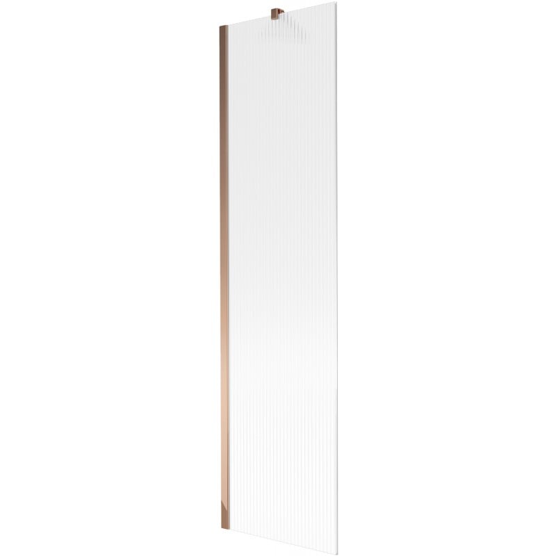 Mexen Next Badewannenfaltwand 1-flügelig 50 x 150 cm, Streifen, Roségold - 895-050-000-00-09-60