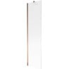 Mexen Next Badewannenfaltwand 1-flügelig 50 x 150 cm, Streifen, Roségold - 895-050-000-00-09-60
