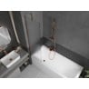 Mexen Next Badewannenfaltwand 1-flügelig 50 x 150 cm, Streifen, Roségold - 895-050-000-00-09-60