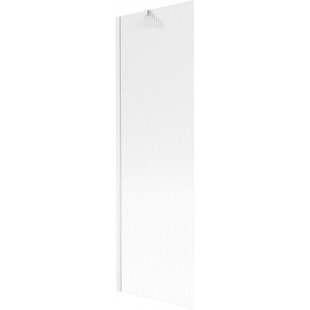 Mexen Next Badewannenabtrennung 1-flügelig 60 x 150 cm, gestreift, weiß - 895-060-000-00-09-20