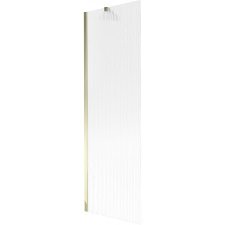 Mexen Next Badewannenabtrennung 1-flügelig 60 x 150 cm, Streifen, Gold - 895-060-000-00-09-50