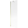 Mexen Next Badewannenabtrennung 1-flügelig 60 x 150 cm, Streifen, Gold - 895-060-000-00-09-50