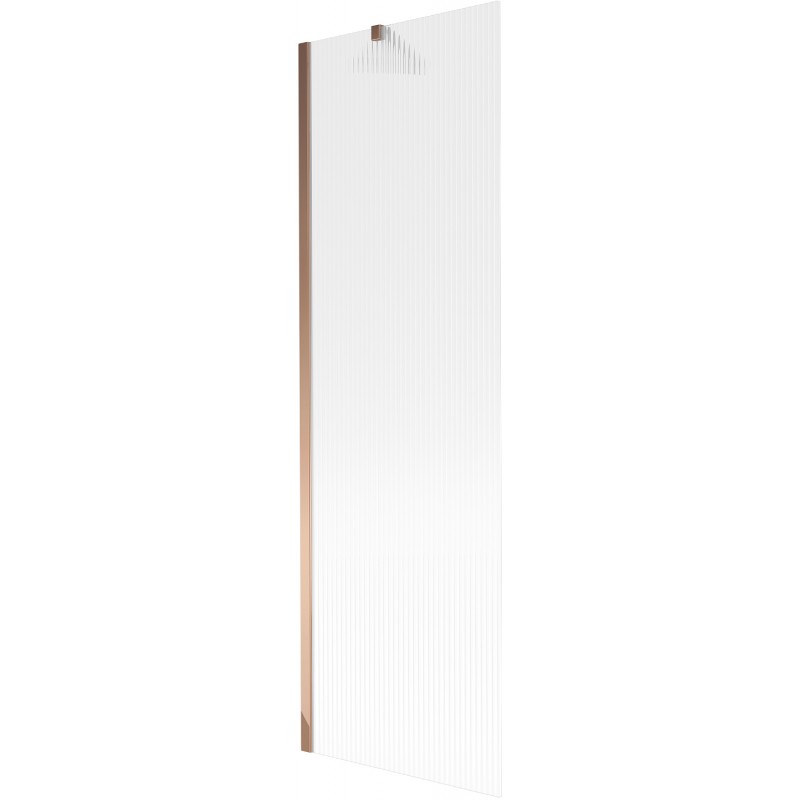 Mexen Next Badewannenfaltwand 1-flügelig 60 x 150 cm, Streifen, Roségold - 895-060-000-00-09-60